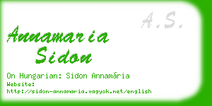 annamaria sidon business card